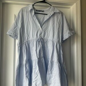Zara light blue dress